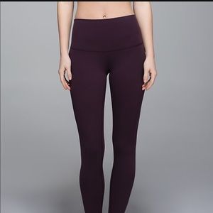 High waisted Wunder Unders in dark purple
